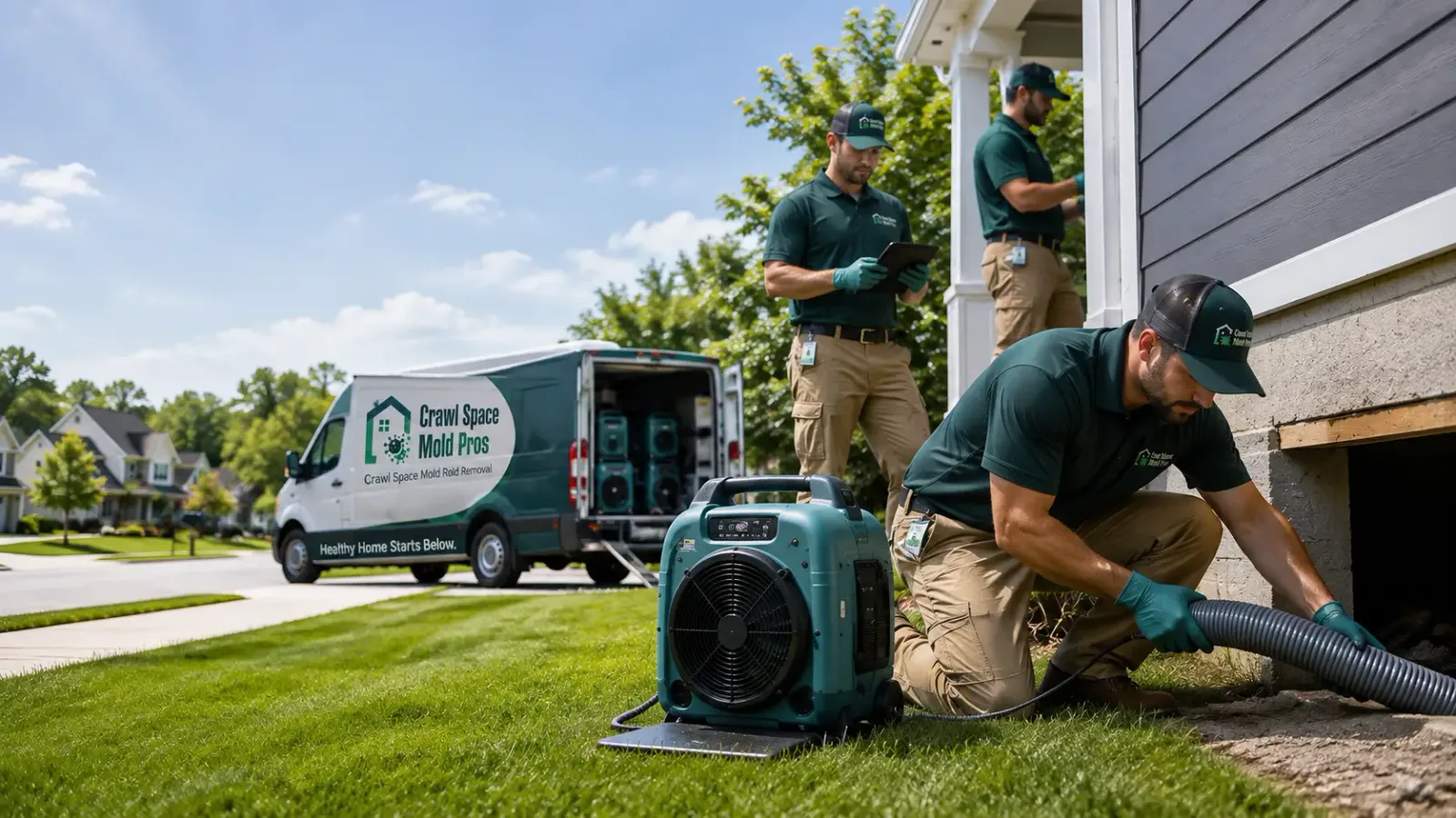 Crawl Space Mold Removal in Dakota City, IA